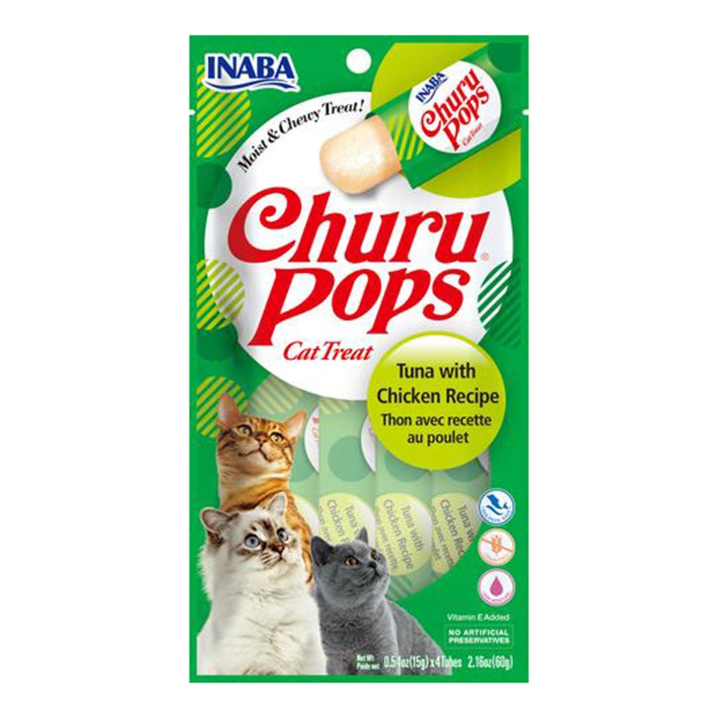 INABA Cat Churu Pops Tuna With Chicken 60G