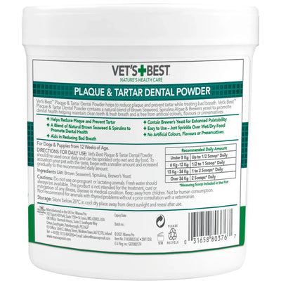 Vet's Best Dental Powder For Dogs 90g