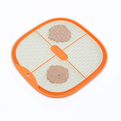 Pet Marvel Pet Licking Food Plate Orange