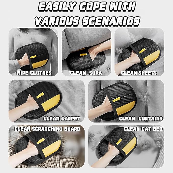 Magic Reusable Pet Hair Remover Gloves