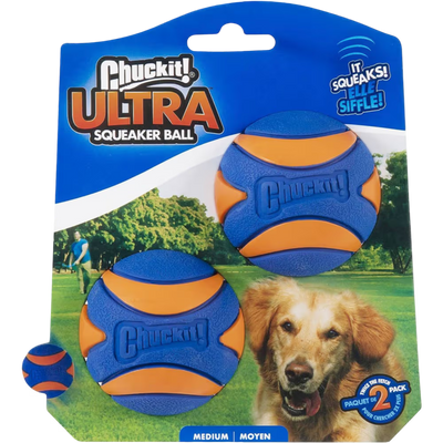 Chuckit! Dog Toy Ultra Squeaker Balls Medium 2 Pack