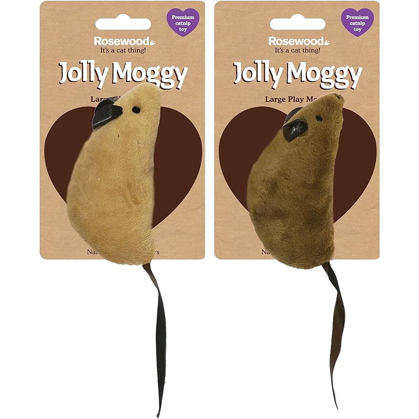 Rosewood Cat Toy Natural Wild Catnip Large Play Mouse 1pk