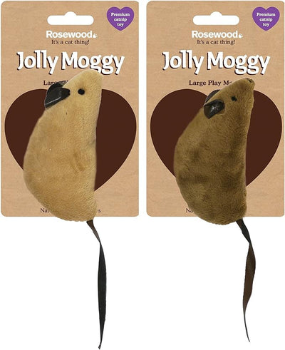 Rosewood Cat Toy Natural Wild Catnip Large Play Mouse 1pk