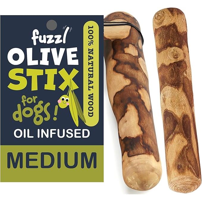 Fuzzl Dog Toy Olive Wood Stix