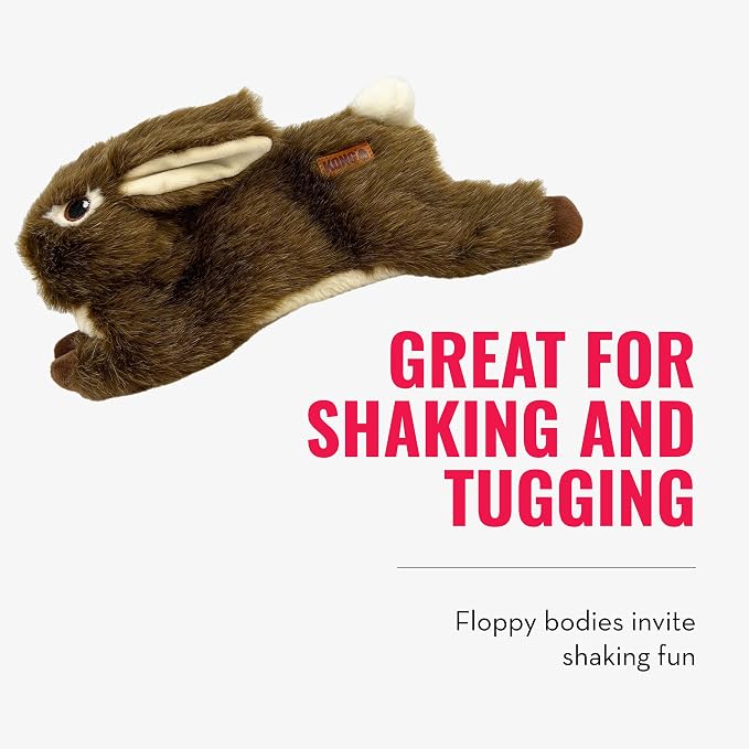 KONG Dog Toy Wild Low Stuff Rabbit Medium
