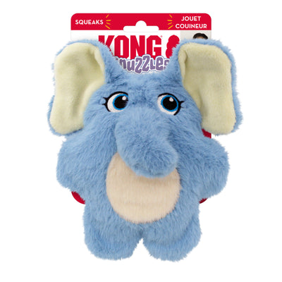 KONG Plush Dog Toy Snuzzles Kiddos Elephant Small