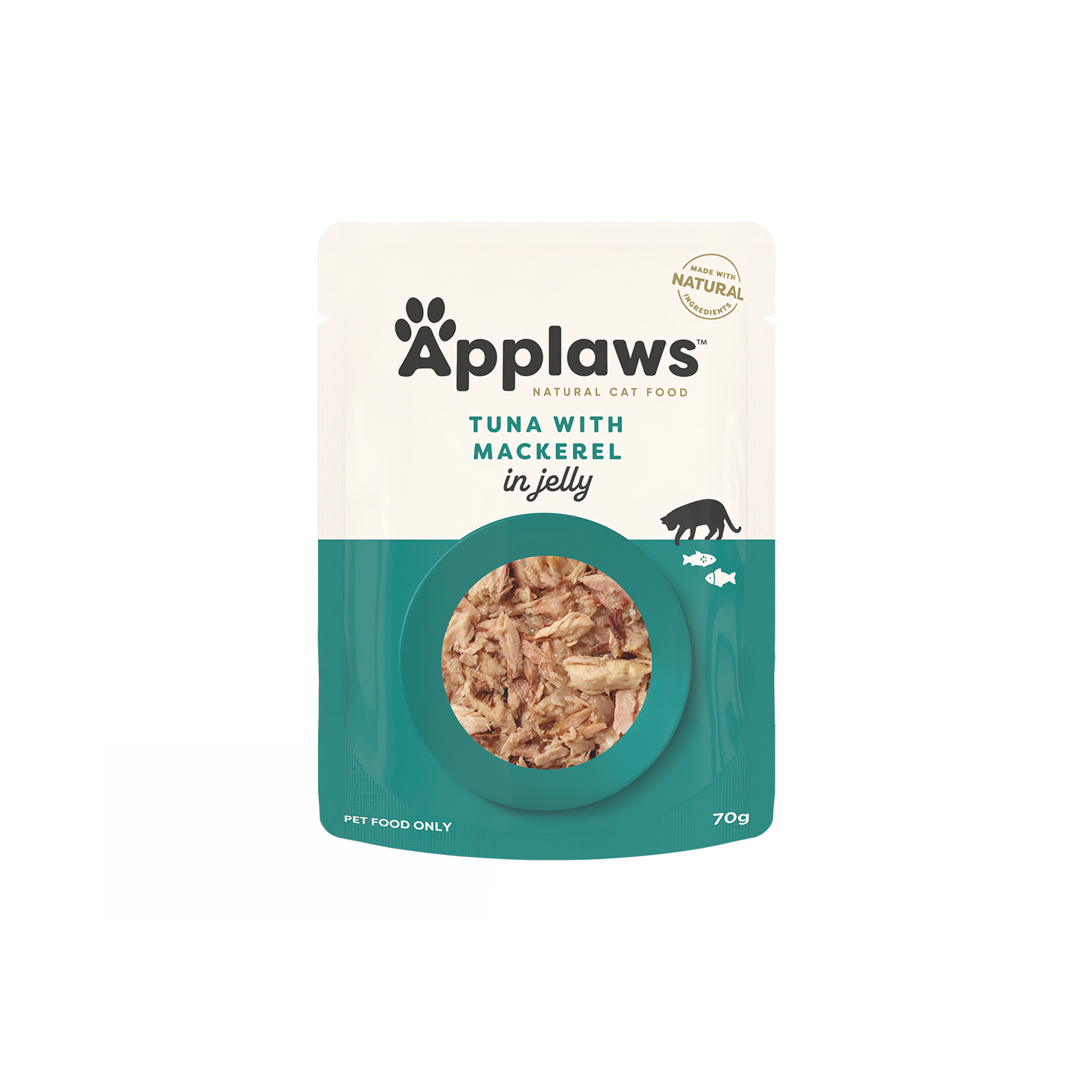 [BBD 28/Aug] Applaws Tuna with Mackerel in Jelly Wet Cat Food Pouch 70g