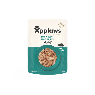 [BBD 28/Aug] Applaws Tuna with Mackerel in Jelly Wet Cat Food Pouch 70g