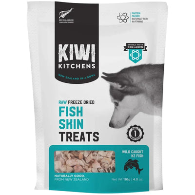 KIWI KITCHENS Freeze-Dried Dog Treats Fish Skin 110g