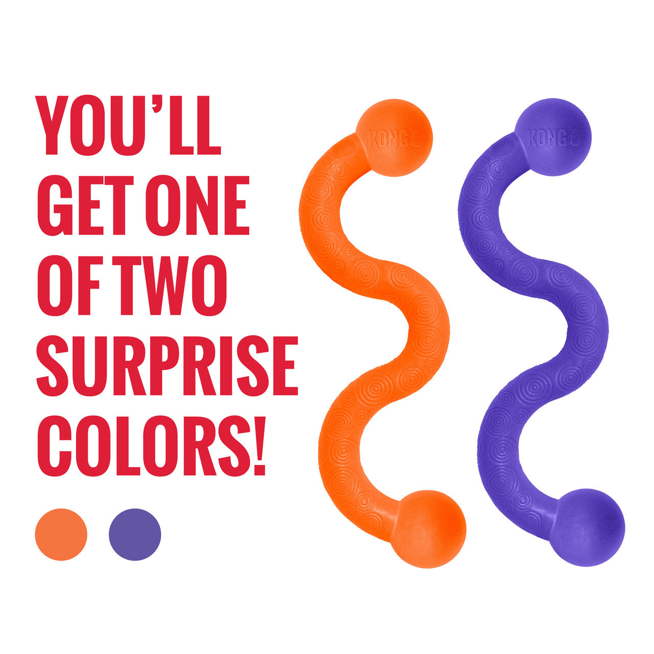 KONG Dog Toy Ogee Stick Assorted Colours