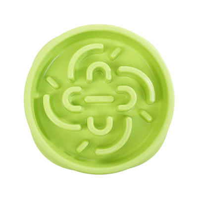 Pet Marvel Pet Anti Choking Slow Feeder Bowl Green