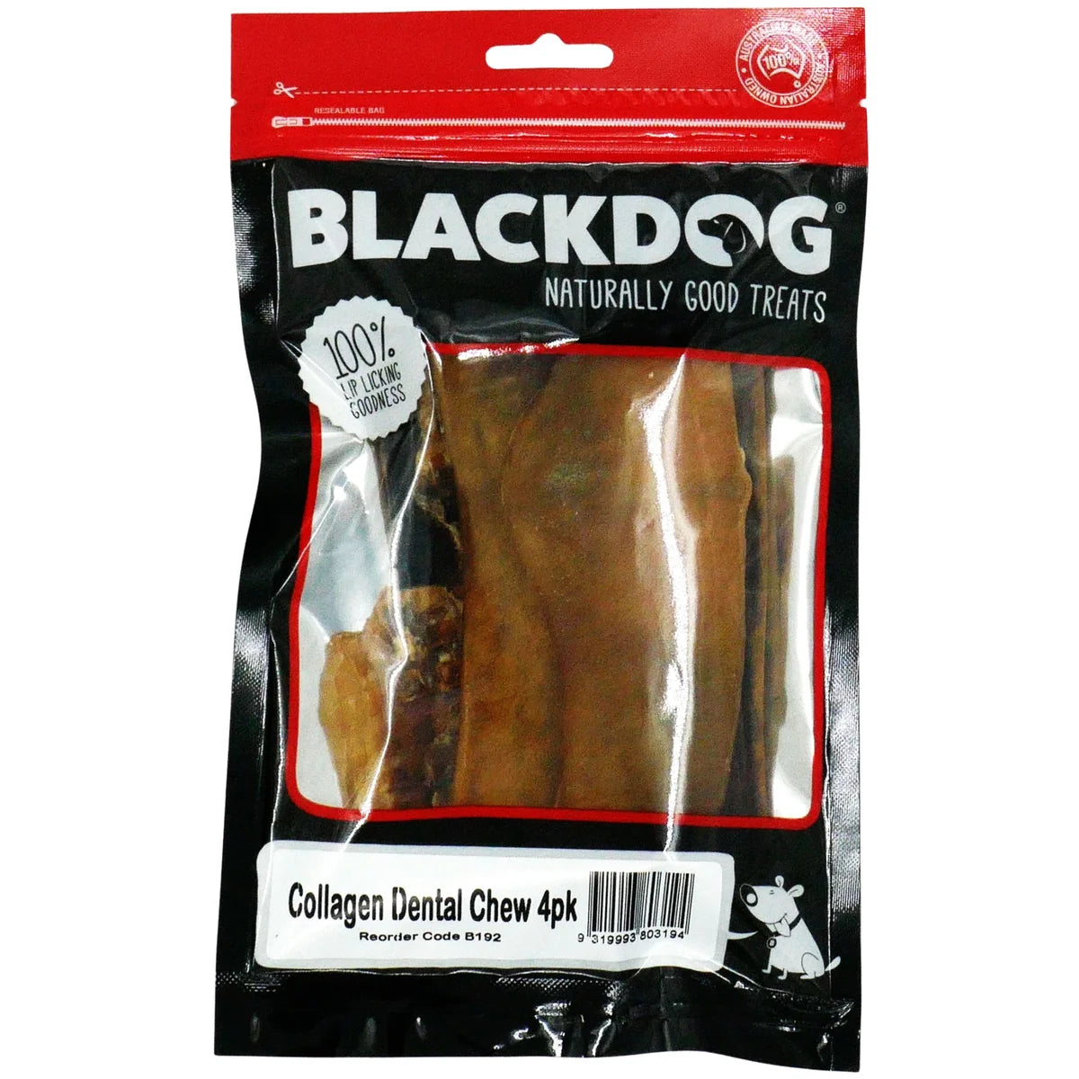BLACKDOG Dog Treats Collagen Dental Chew 4PK