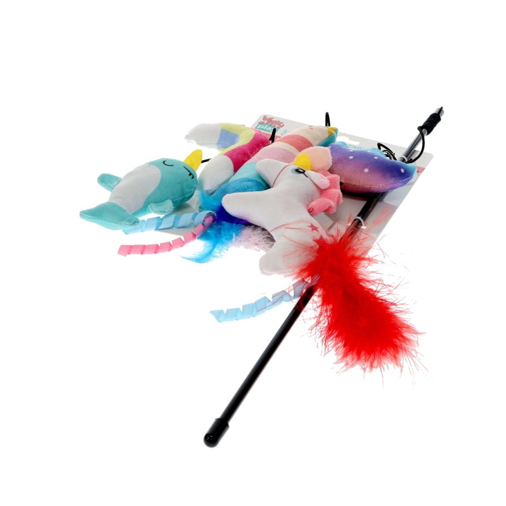 Kitty Play 3-in-1 Interchangeable Cat Teaser Wand Magical Wonders