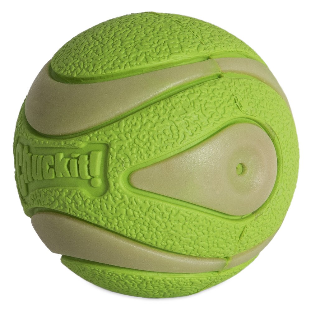 Chuckit! Dog Toy Max Glow Ultra Squeaker Ball Medium