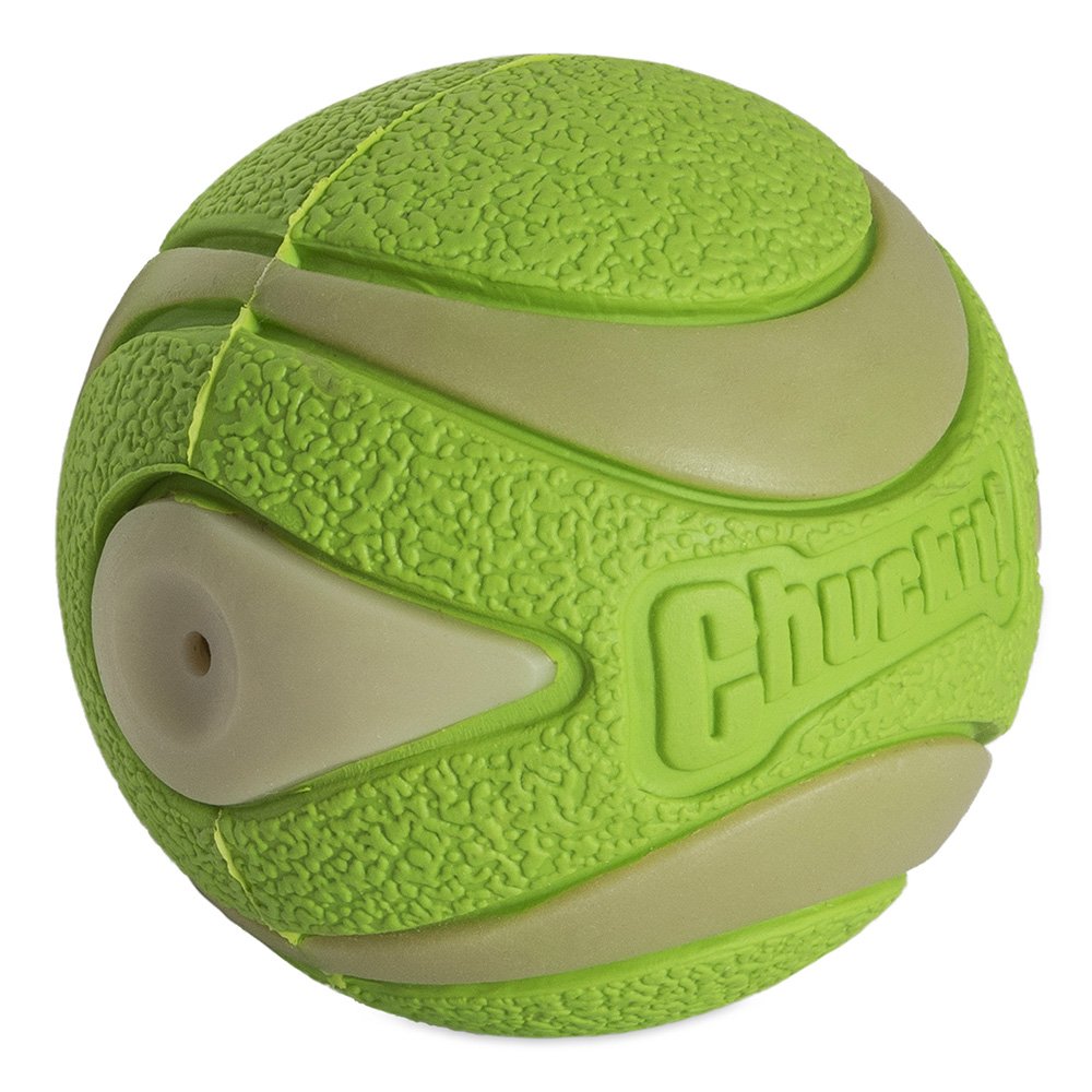 Chuckit! Dog Toy Max Glow Ultra Squeaker Ball Medium