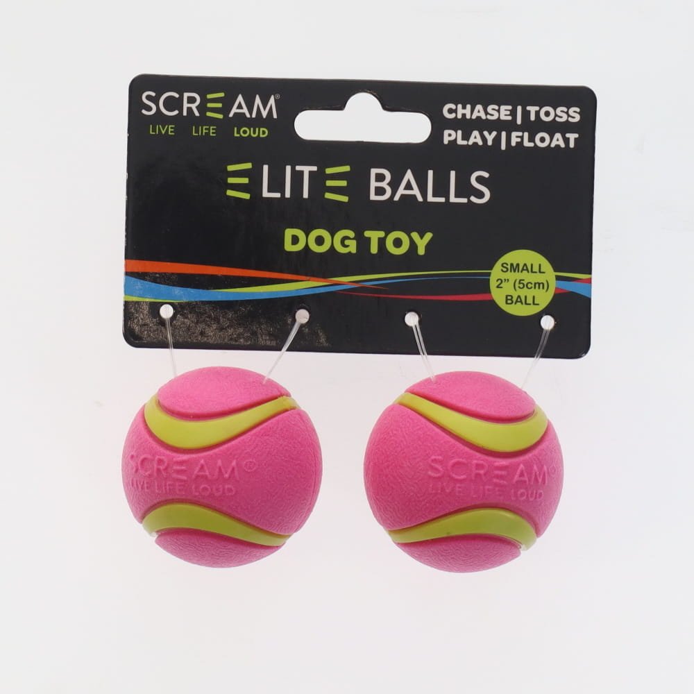 Scream Elite Ball Loud Pink & Green 2pk - Small