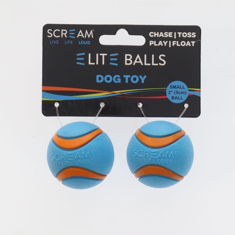 Scream Elite Ball Loud Blue & Orange 2pk - Small