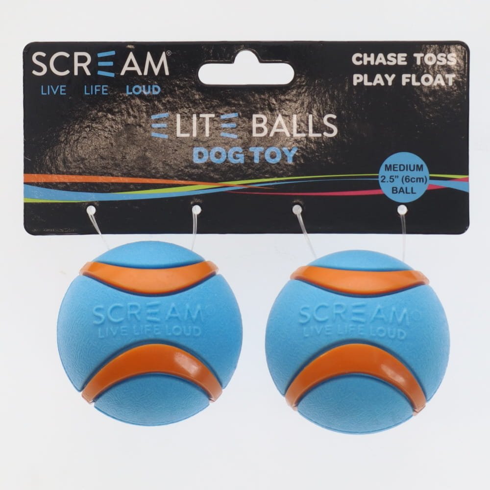 Scream Elite Ball Loud Blue & Orange 2pk - Medium