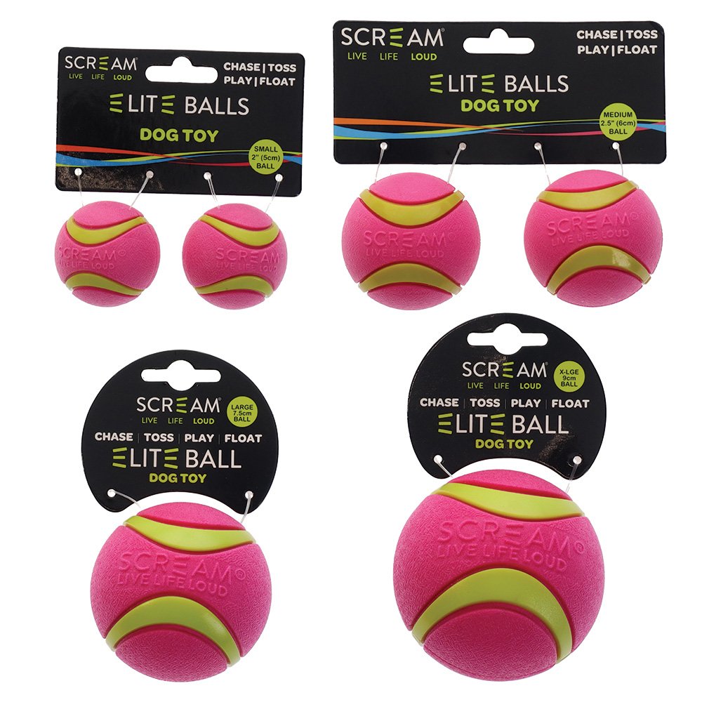 Scream Elite Ball Loud Pink & Green 1pk - Large