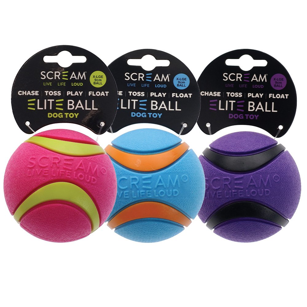Scream Elite Ball Loud Purple & Black 1pk - XLarge
