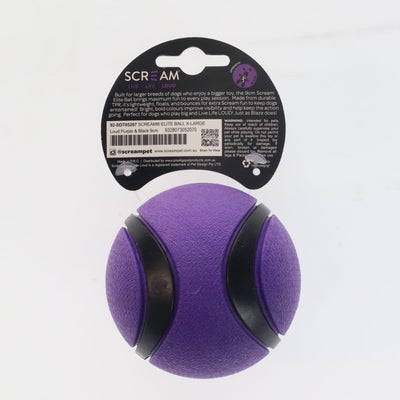 Scream Elite Ball Loud Purple & Black 1pk - XLarge