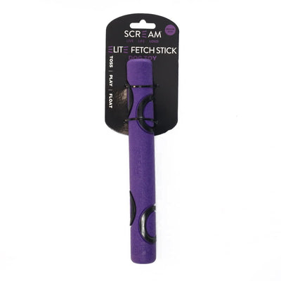 Scream Elite Fetch Stick Loud Purple & Black - Medium