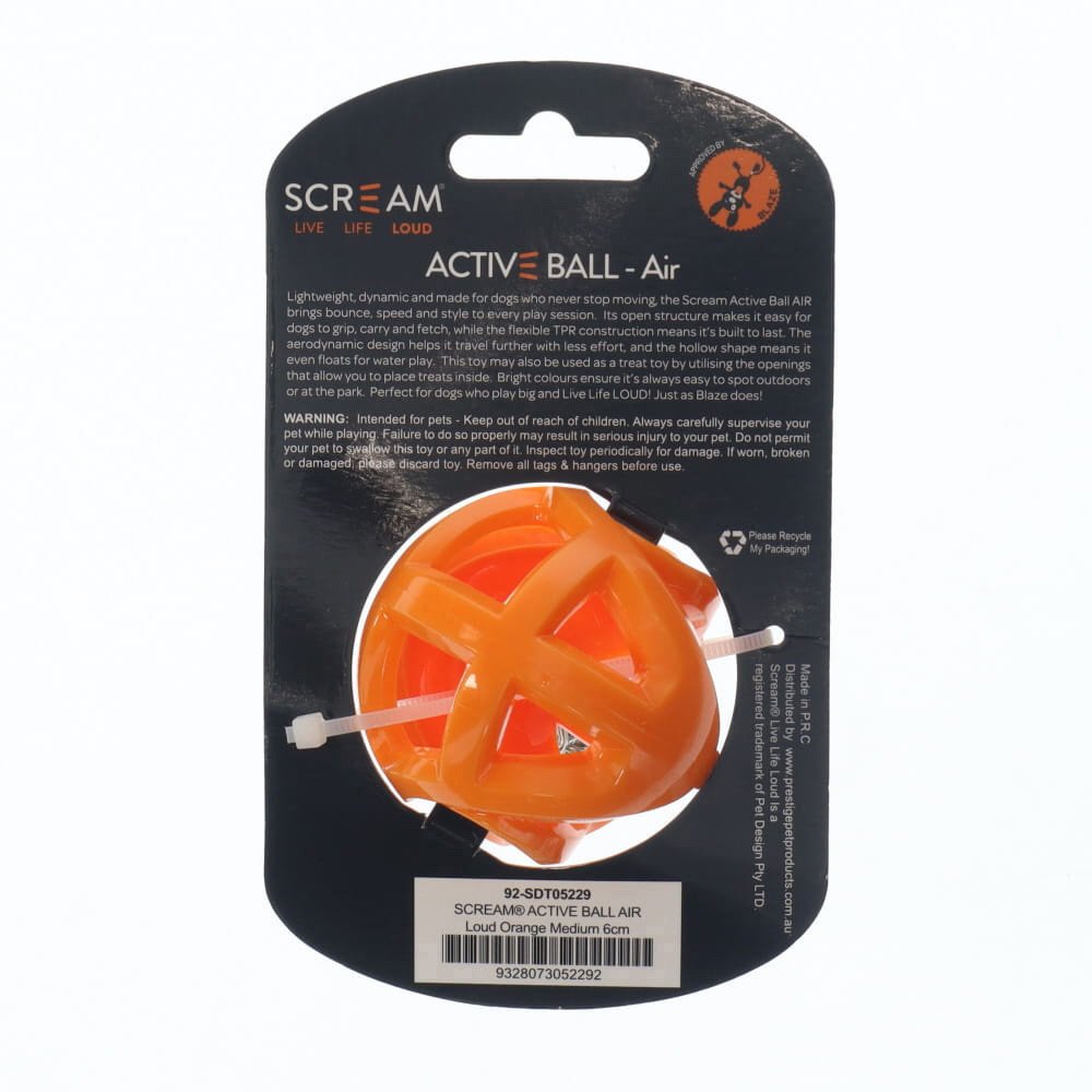 Scream Active Ball Air Loud Orange - Medium