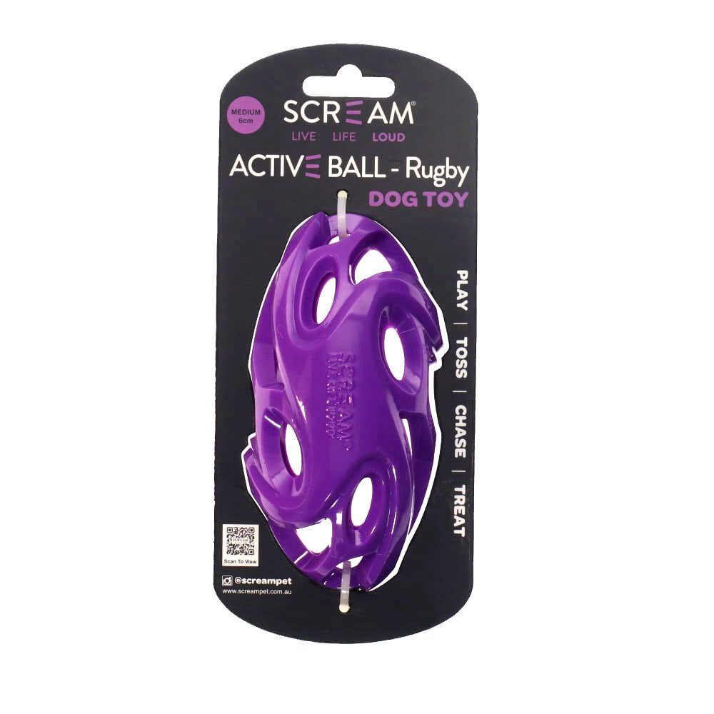 Scream Active Ball Rugby Loud Purple - Medium