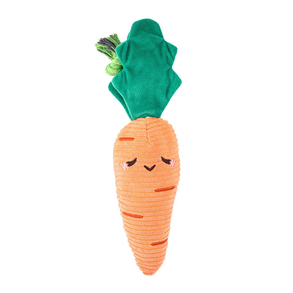 Zippypaws Plush Toys For Dog Crinkle Crops - Carrot