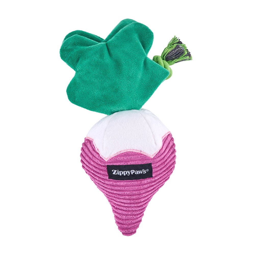 Zippypaws Plush Toys For Dog Crinkle Crops - Radish