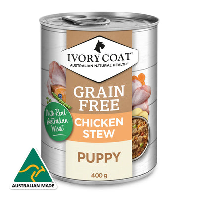 IVORY COAT - Grain Free Puppy Wet Dog Food Chicken Stew