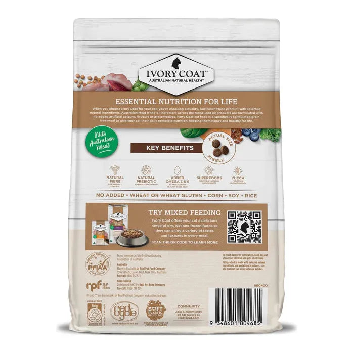 IVORY COAT - Grain Free Adult Dry Cat Food Chicken & Kangaroo