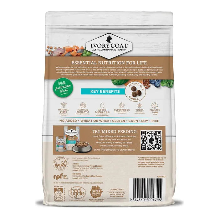 IVORY COAT - Grain Free Kitten Dry Food Oceanfish & Salmon 2kg