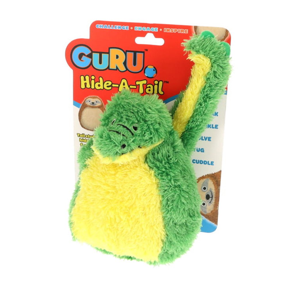 GURU Dog Toy Hide-A-Tail Alligator Medium