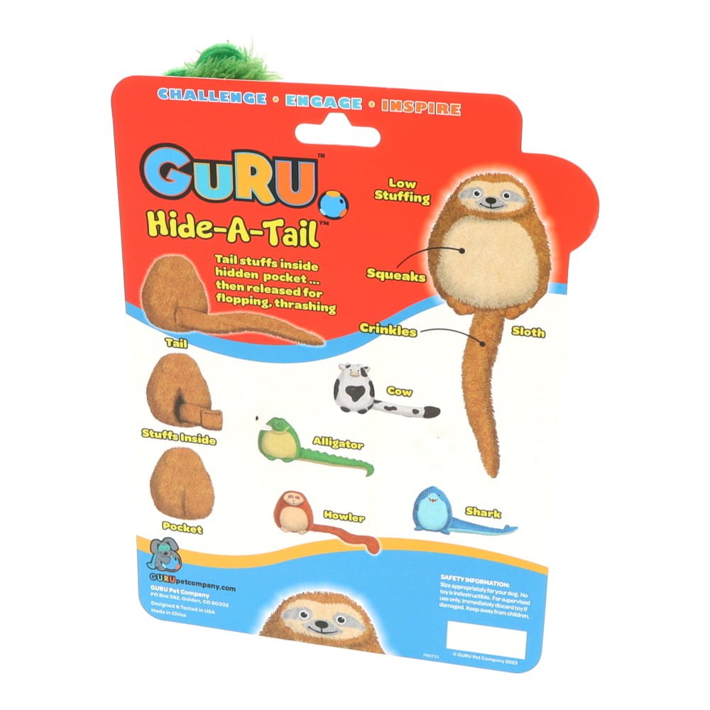 GURU Dog Toy Hide-A-Tail Alligator Medium