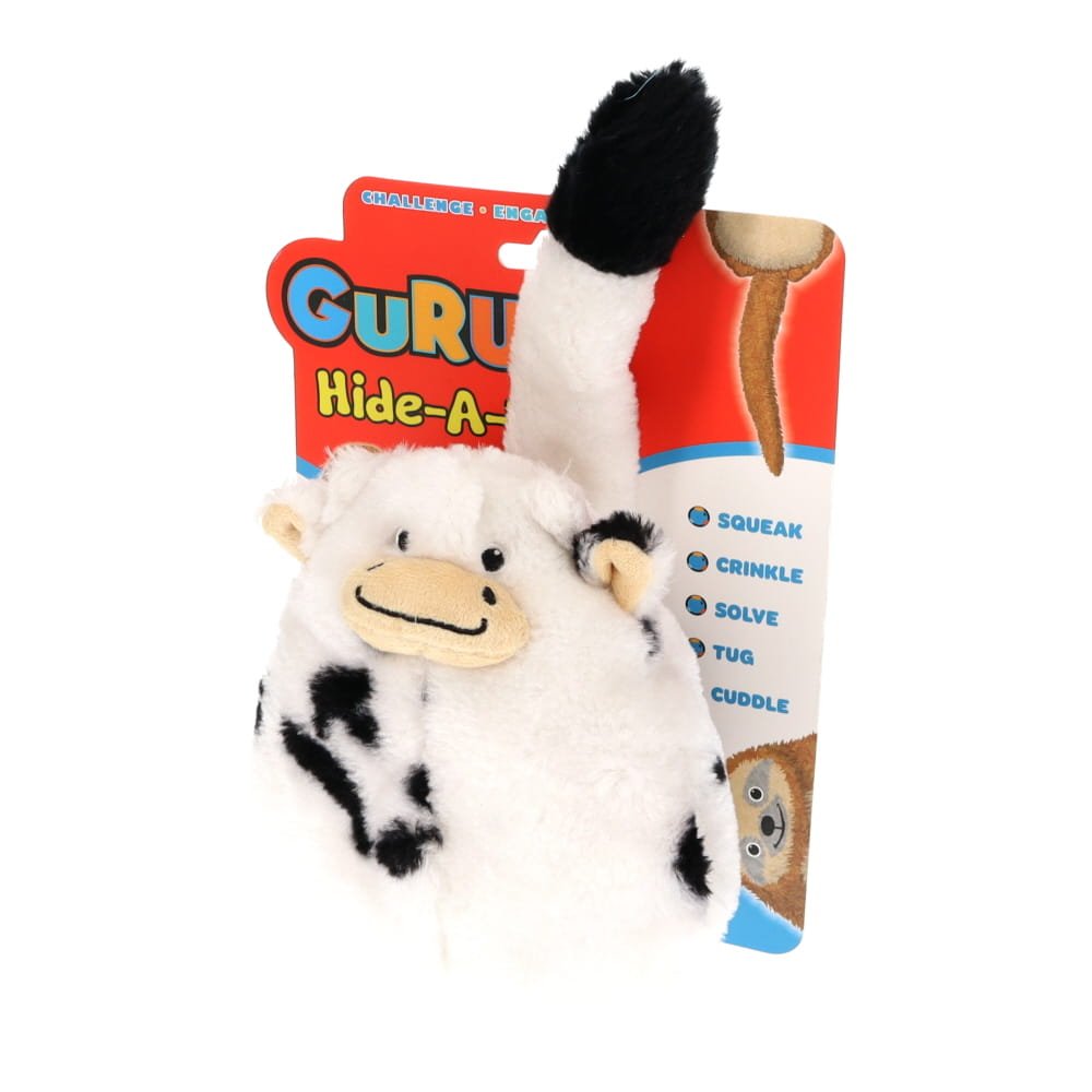 GURU Dog Toy Hide-A-Tail Cow Medium