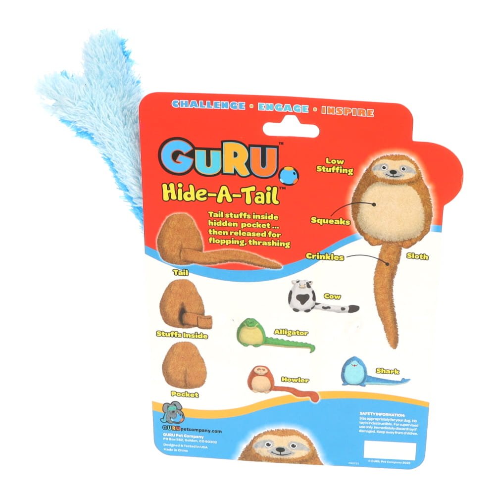 GURU Dog Toy Hide-A-Tail Shark Medium