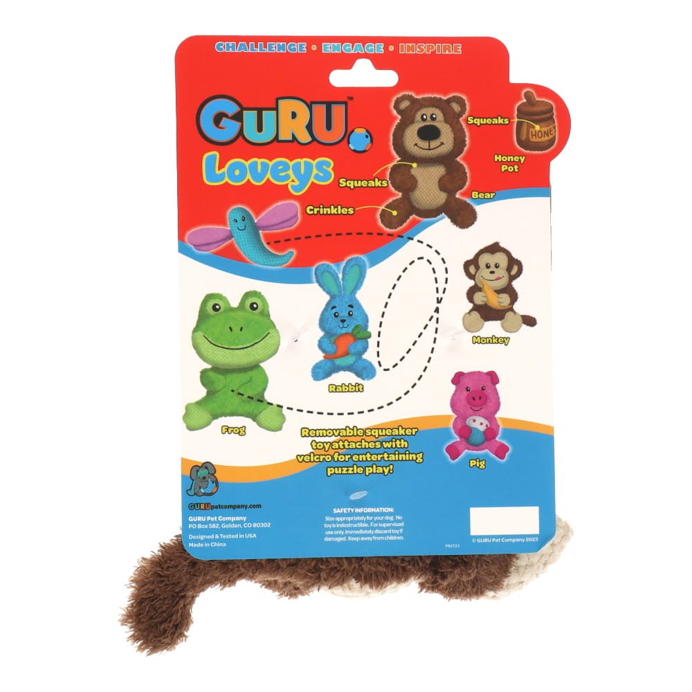 GURU Dog Toy Loveys Monkey Medium