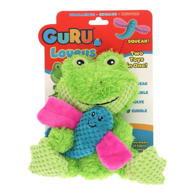 GURU Dog Toy Loveys Frog Medium