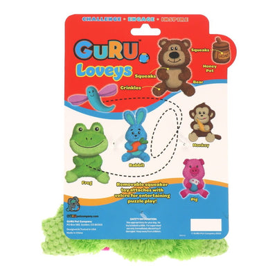 GURU Dog Toy Loveys Frog Medium
