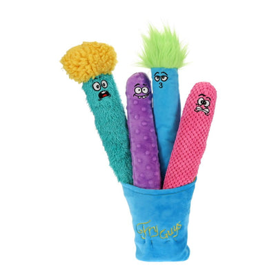 GURU Dog Toy Fry Guys 5pc Set Large
