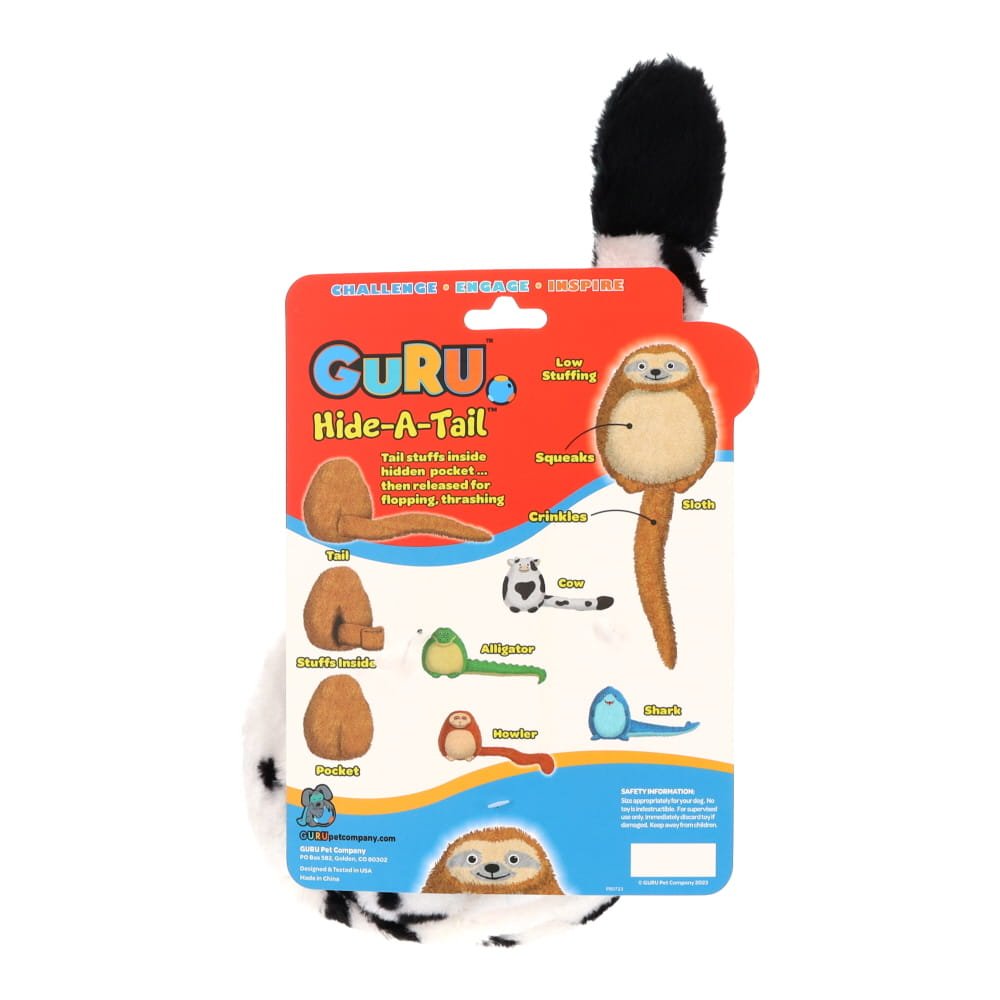 GURU Dog Toy Hide-A-Tail Cow Large