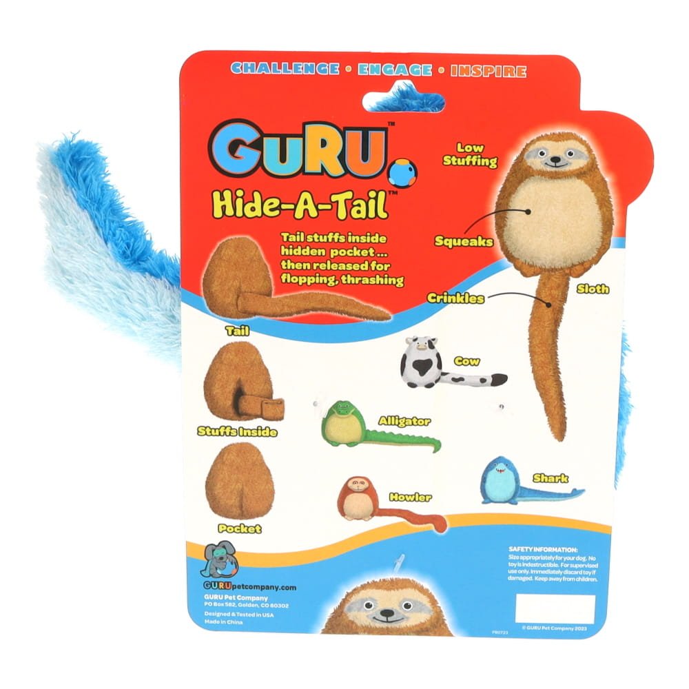 GURU Dog Toy Hide-A-Tail Shark Large