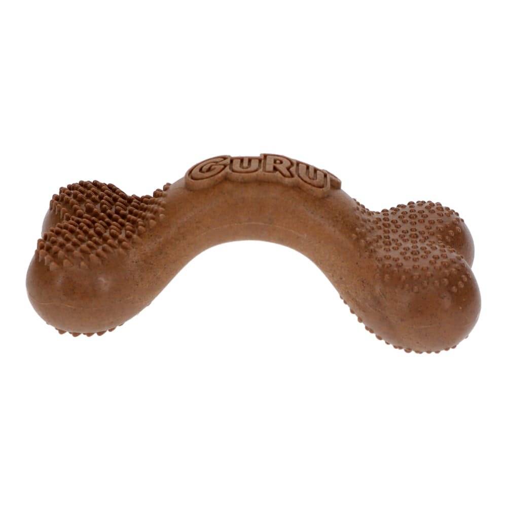 GURU Dog Toy Bone Bacon-Scented Medium
