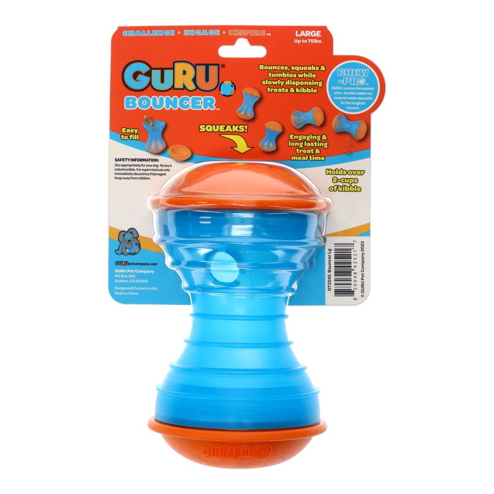 GURU Dog Toy Treat Dispensing Toy Bouncer