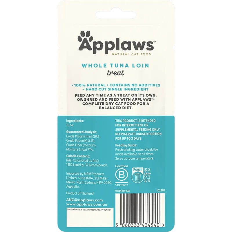 Applaws Cat Treat Whole Tuna Loin 30g