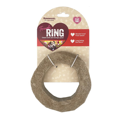 Rosewood Dog Toy SCENTED WOOD NYLON T RING