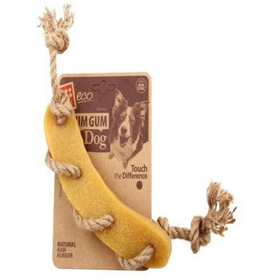 GiGwi Dog Toy - Gum Gum Dog Sausage With Hemp Rope