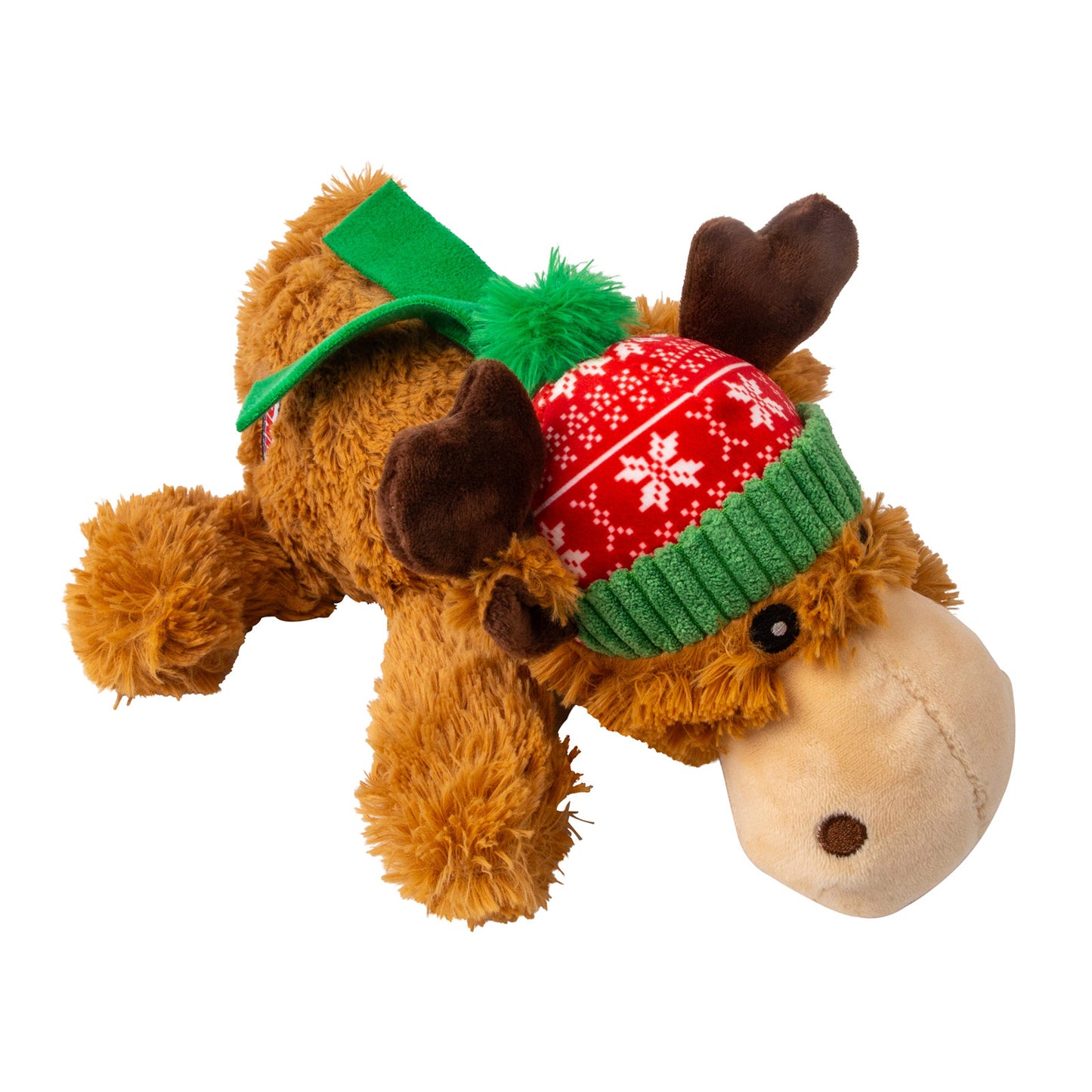 KONG Squeaky Dog Toy Holiday Cozie Reindeer Medium