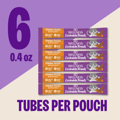 Wellness Lickable Cat Treats Chicken Recipe 12g x 6